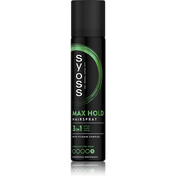 Syoss Max Hold 3w1 lak do włosów do utrwalania 75ml