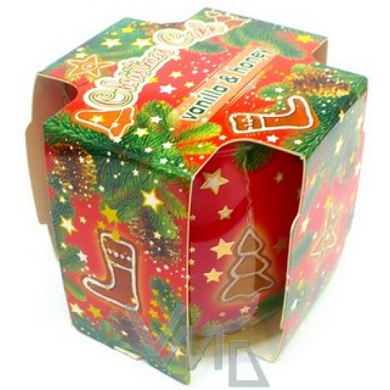 Candles Christmas Cake Vanilla & Honey vonná svíčka ve skle 100 g