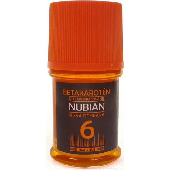 Nubian OF6 Betakaroten olej na opalování nízká ochrana 60 ml