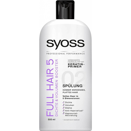 Syoss Full Hair 5 objem a plnost účesu kondicionér 500 ml
