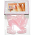 Absolute Cosmetics Nails umělé nehty francouzská manikúra 21000 růžové s kytkami 20 kusů