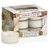Yankee Candle Spice White Cocoa - Kořeněné bílé kakao vonná čajová svíčka 12 x 9,8 g