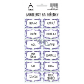 Arch Samolepki na kořenky Lawenda Oregano - czyste rodzaje ziół