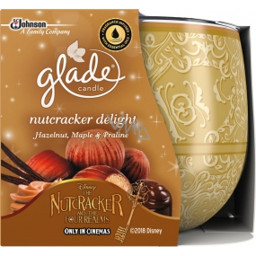 Glade by Brise Nut Delight - Pražené oříšky a sladké pralinky vonná svíčka ve skle, doba hoření až 30 hodin 120 g