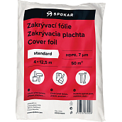 Spokar Standard folia zakrywająca do malowania, 7 µ, 50 m², 4 × 12,5 m