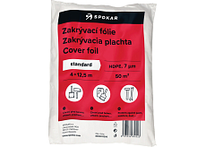 Spokar Standard folia zakrywająca do malowania, 7 µ, 50 m², 4 × 12,5 m