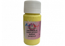 Art e Miss Uniwersalna farba akrylowa perłowa 62 żółta 40 g