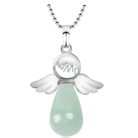 Awenturyn zielony Anioł wisiorek naturalny kamień 4,2 x 3 cm, kamień szlachetny Awenturyn zielony Anioł wisiorek naturalny kamień 4,2 x 3 cm, kamień szlachetny