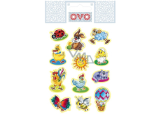 OVO obtisky na jajka nowoczesne, 12 motywów, 1 arkusz