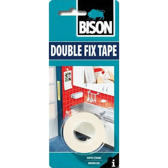 Bison Double Fix Tape taśma klejąca dwustronna 1,5 m x 19 mm