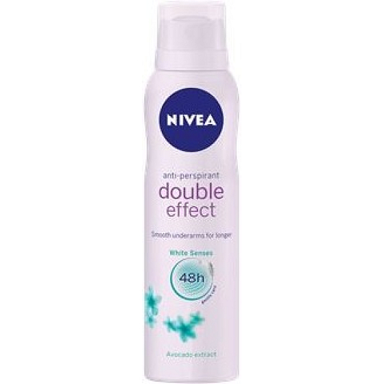 Nivea Double Effect White Senses antiperspirant deodorant sprej pro ženy 150 ml