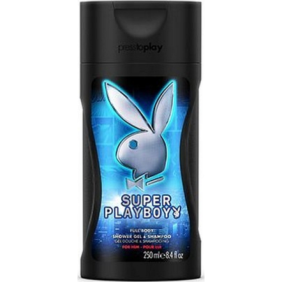 Playboy Super Playboy for Him 2v1 sprchový gel a šampon 250 ml