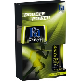Fa Sport Double Power Power Boost sprchový gel 250 ml + deodorant sprej 150 ml, kosmetická sada