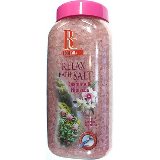 Bohemia Gifts Jasmine & Hibiscus relaxační sůl do koupele 900 g