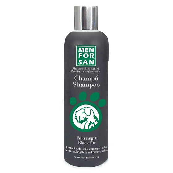 MenForSan Zvýrazní černou barvu přírodní šampon pro psy 300 ml