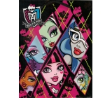 Ditipo Torba prezentowa 18 x 10 x 22,7 cm Disney Monster High czarno-różowa