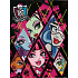 Ditipo Torba prezentowa 18 x 10 x 22,7 cm Disney Monster High czarno-różowa