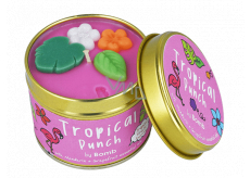Bomb Cosmetics Tropikalny punch - Tropical Punch Wonna naturalna, ręcznie wykonana świeczka w puszce pali się aż 35 godzin
