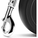 Flexi New Classic Original smycz samonawijająca dla psów do 15 kg, czarna, S Small, długość 5 m