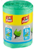 Fino Color Worki do kosza na śmieci z uchwytami zielony, 8 µ, 35 litrów 49 x 60 cm, 100 sztuk