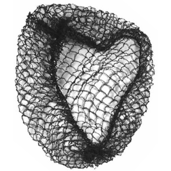 PlasticFar Síťka na vlasy černá s gumičkou 1 kus