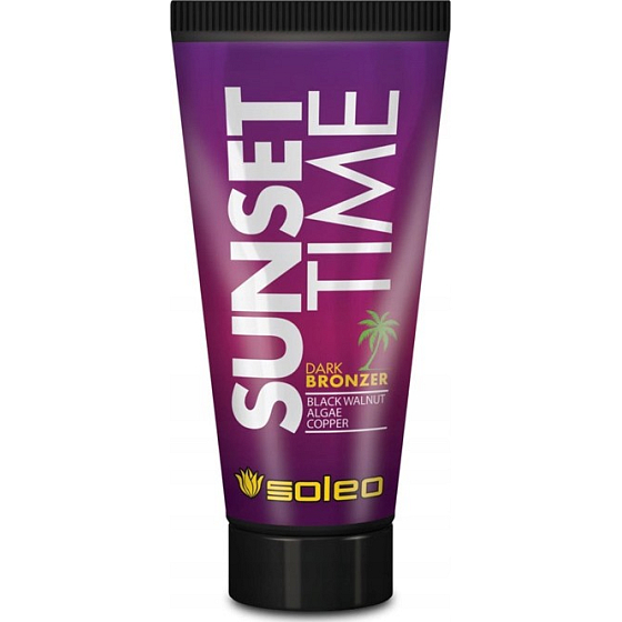 Soleo Sunset Time Dark Bronzer tmavý opalovací bronzer do solária tuba 150 ml