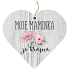 Bohemia Gifts Dřevěné vonítko do prádla srdce Maminka 7,5 cm
