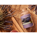 Yankee Candle Dried Lavender & Oak - Sušená levandule a dub vonná svíčka Classic malá sklo 104 g