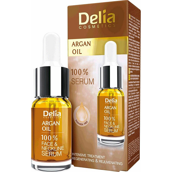 Delia Cosmetics 100% serum do twarzy z olejem arganowym 10 ml