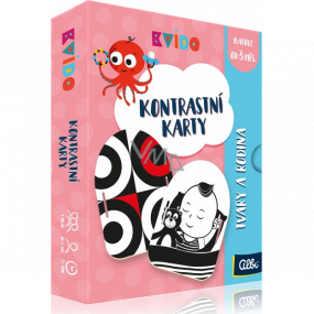 Albi Karty kontrastowe Kształty i rodzina zalecany wiek 3 miesiące Albi Karty kontrastowe Kształty i rodzina zalecany wiek 3 miesiące