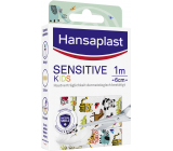 Hansaplast Sensitive Kids Plastry z motywem zwierząt 1 m x 6 cm