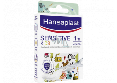 Hansaplast Sensitive Kids Plastry z motywem zwierząt 1 m x 6 cm