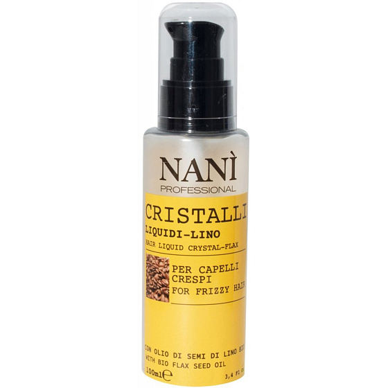 Naní Professional Milano Lniany olej płynne kryształy do włosów kręconych 100 ml