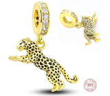 Zawieszka Srebrna 925 Leopard, element do bransoletki