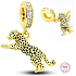 Zawieszka Srebrna 925 Leopard, element do bransoletki