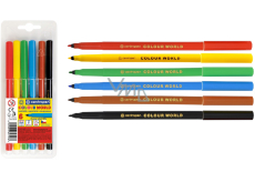 Centropen Colour World Zmywalne markery (flamastry) 6 sztuk