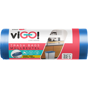 viGO worki na odpady, 9 µ, 48 × 57 cm, 35 l, 36 sztuk