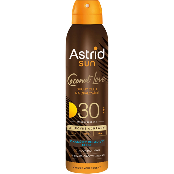 Astrid Sun Coconut Love suchy olej do opalování OF30 150 ml