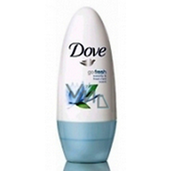 Dove Go Fresh Cool Leknín & Máta kuličkový antiperspirant deodorant roll-on pro ženy 50 ml