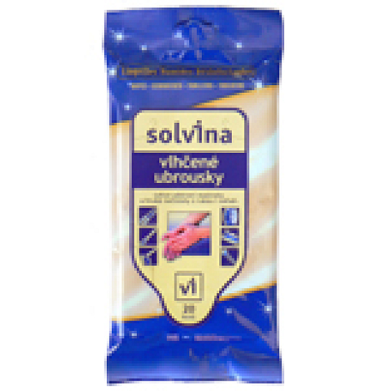 Solvina Vlhčené ubrousky 20 kusů