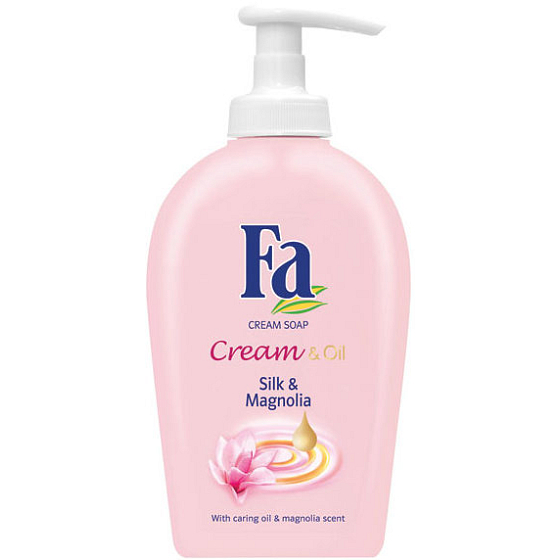 Fa Cream & Oil Silk & Magnolia tekuté mýdlo s dávkovačem 300 ml