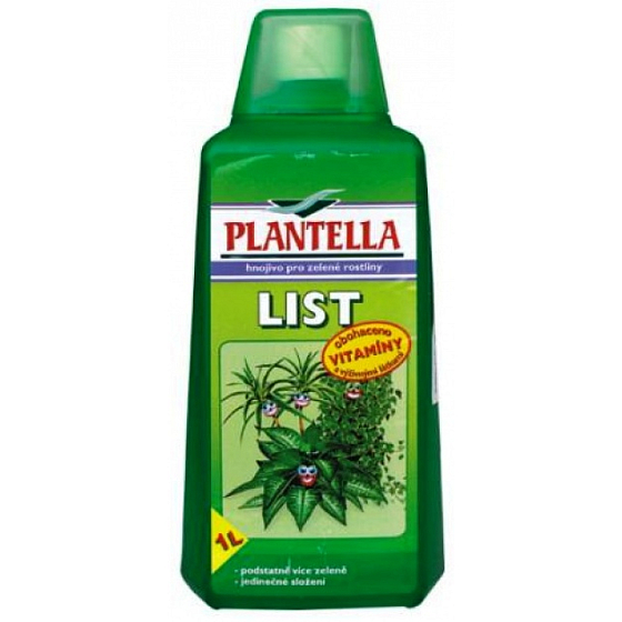 Plantella List tekuté hnojivo pro zelené rostliny 1 l