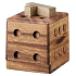 Albi Hlavolam 3D Cube, Dřevěný designový hlavolam, 9 x 9 x 9 cm