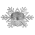 Yankee Candle Twinkling Snowflake svícen vločka na čajovou svíčku