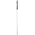 Kosmetický štětec na obočí a řasy černo-bílý tenký 19,5 cm