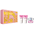 Versace Bright Crystal toaletní voda pro ženy 50 ml + tělové mléko 50 ml + sprchový gel 50 ml, dárková sada