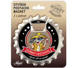 Nekupto Hobby 3v1 otwieracz, podkładka, magnes Pasjonat podróżnik 10 cm