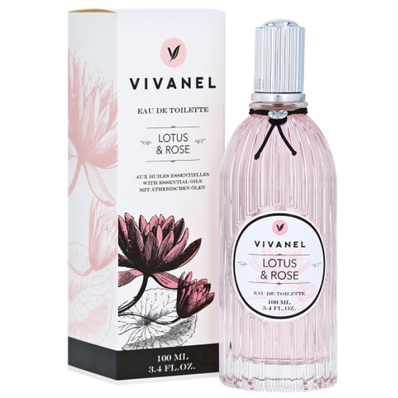 Vivian Gray Vivanel Lotus & Rose luksusowa woda toaletowa z olejkami eterycznymi dla kobiet 100 ml