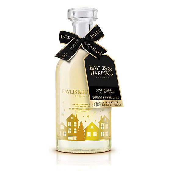 Baylis & Harding Mandarinka a Grapefruit pěna do koupele ve svítící karafě 500 ml