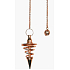 Metalne wahadło spiralne do wieszania Reiki i duchowego leczenia, stożek 25,4 mm, różowe złoto